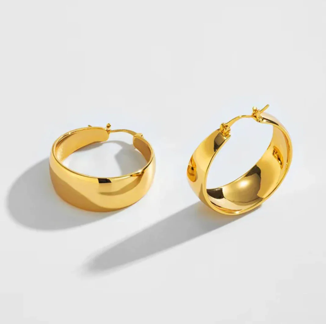 18K Gold Plated Party Hoops