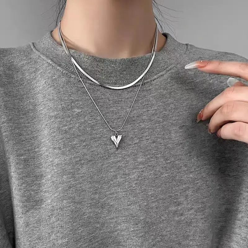 925 Silver Necklace with Bohemian Heart - Image 2