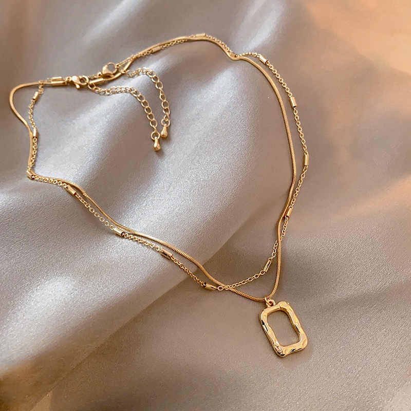 Abigail Layered Chain Necklace - Image 2