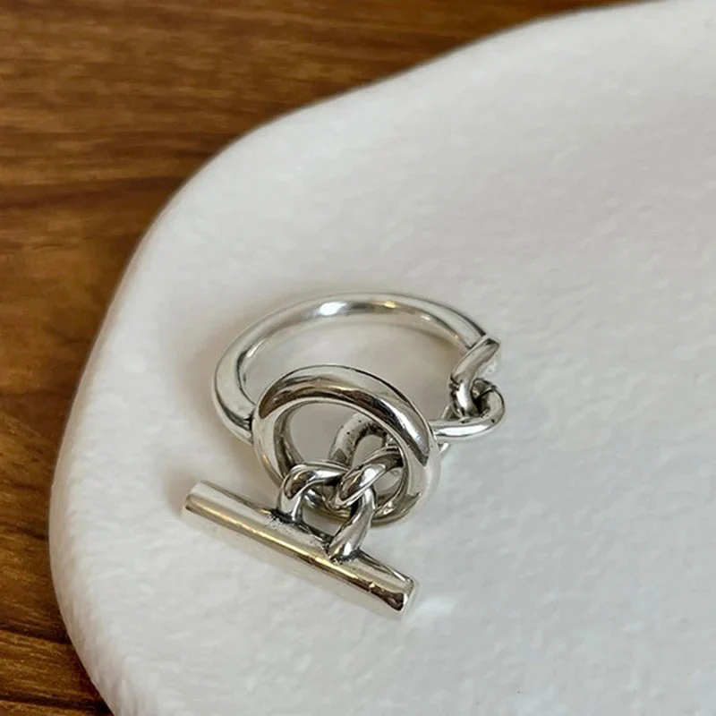 Adjustable 925 Silver Design Ring - Image 3