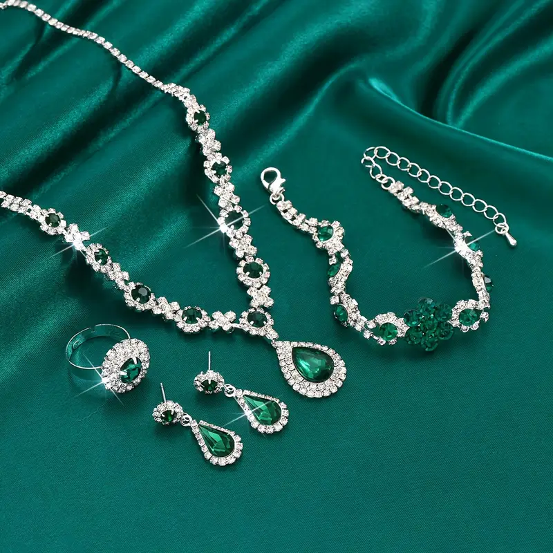 Adriana Lysandre Jewelry Set | White Gold - Image 4
