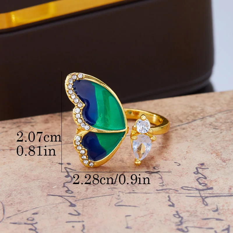 Blue Butterfly Dreams Ring - Image 2