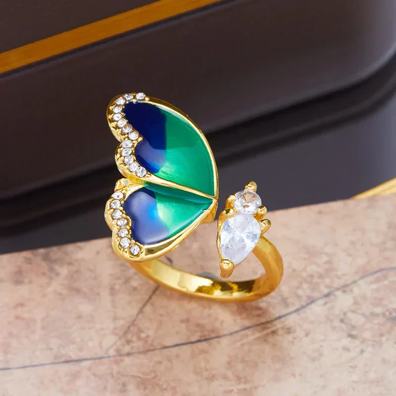 Blue Butterfly Dreams Ring - Image 4