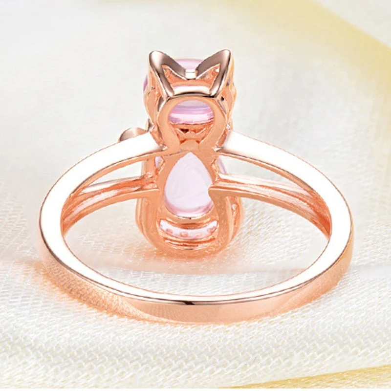Cat Ring in Rose Gold - Image 2