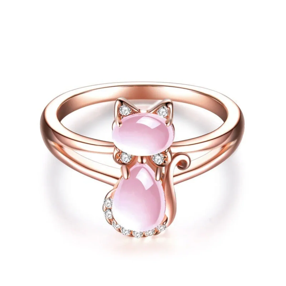 Cat Ring in Rose Gold - Image 3