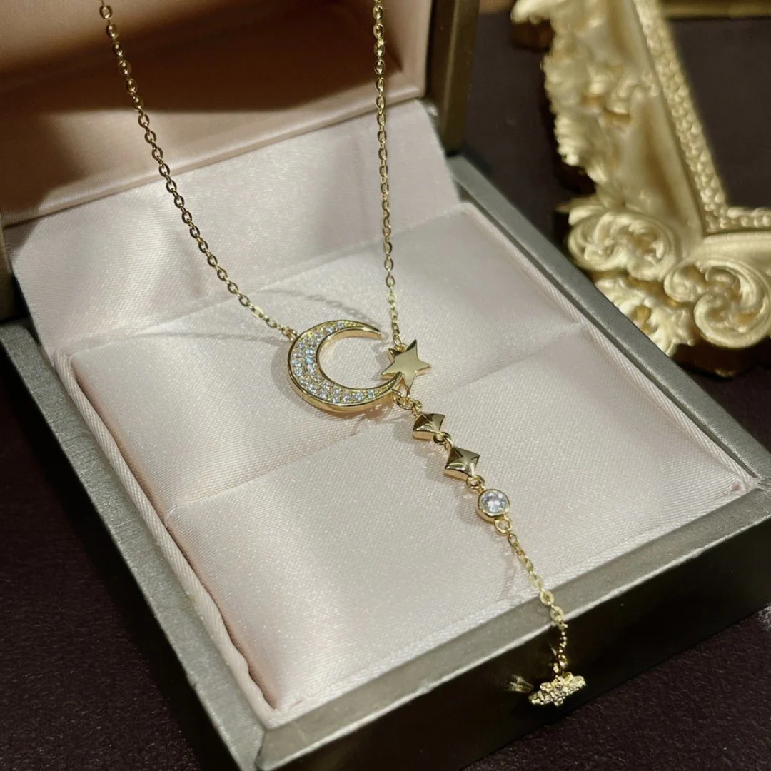 Celestial Glow Moon Necklace - Image 3