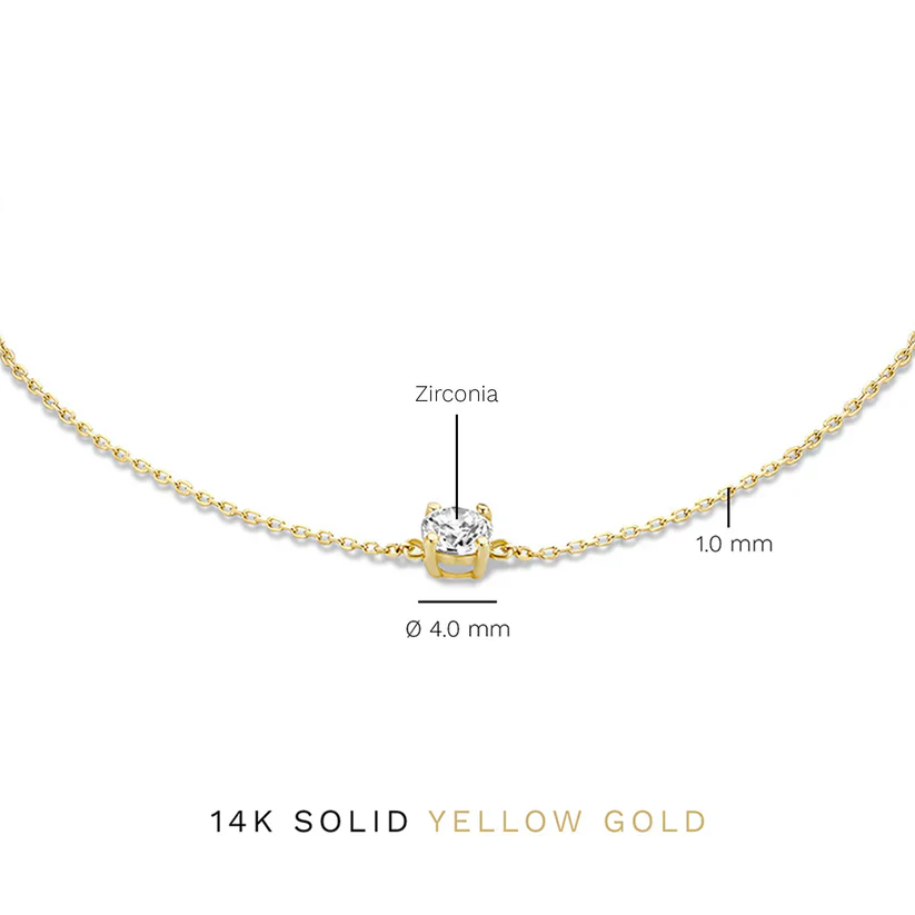 Cléa Moissanite Stone Bracelet | Gold - Image 6