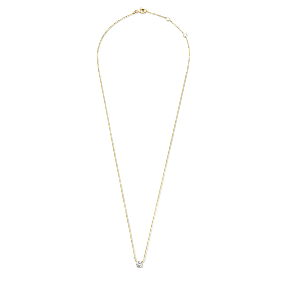 ClÃ©a Moissanite Stone Necklace | Gold - Image 3