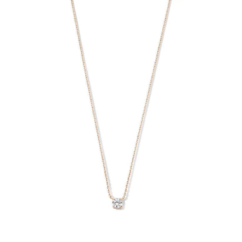 ClÃ©a Moissanite Stone Necklace | Gold - Image 6