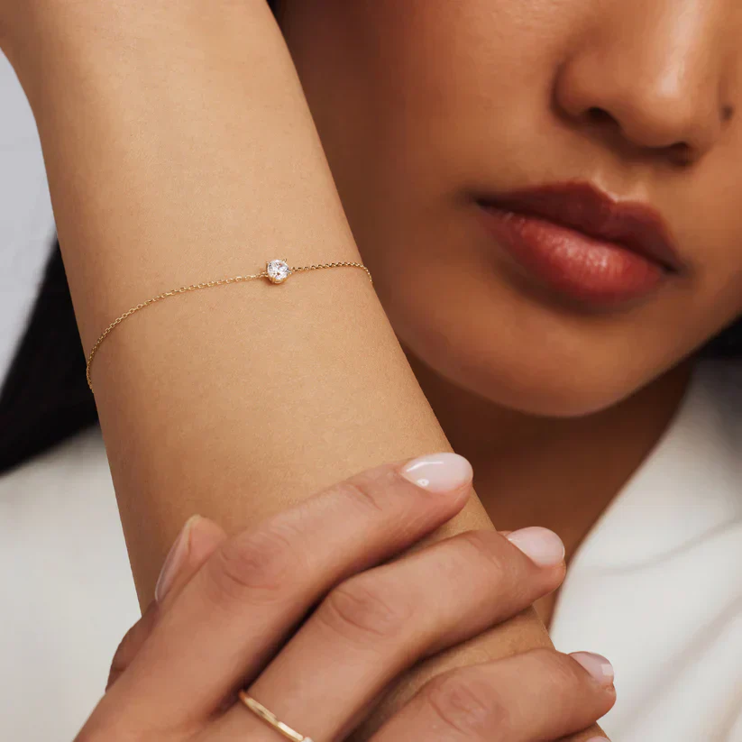 Clea Stone Bracelet | White Gold - Image 3