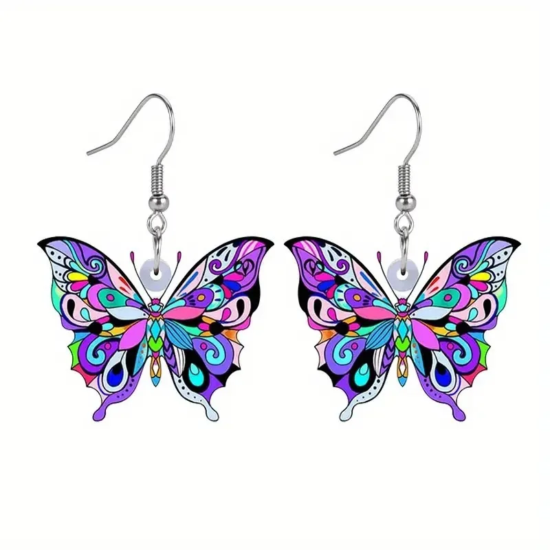 Colorful Butterfly Earrings for Women - Image 2