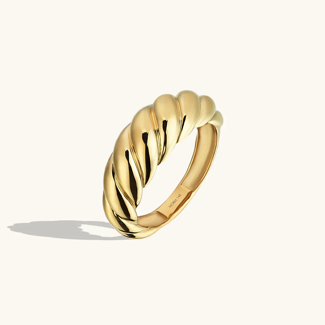 Croissant Ring | White Gold - Image 6