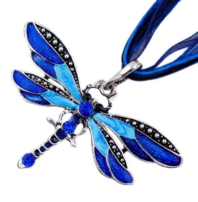 Crystal Dragonfly Pendant Necklace - Image 7