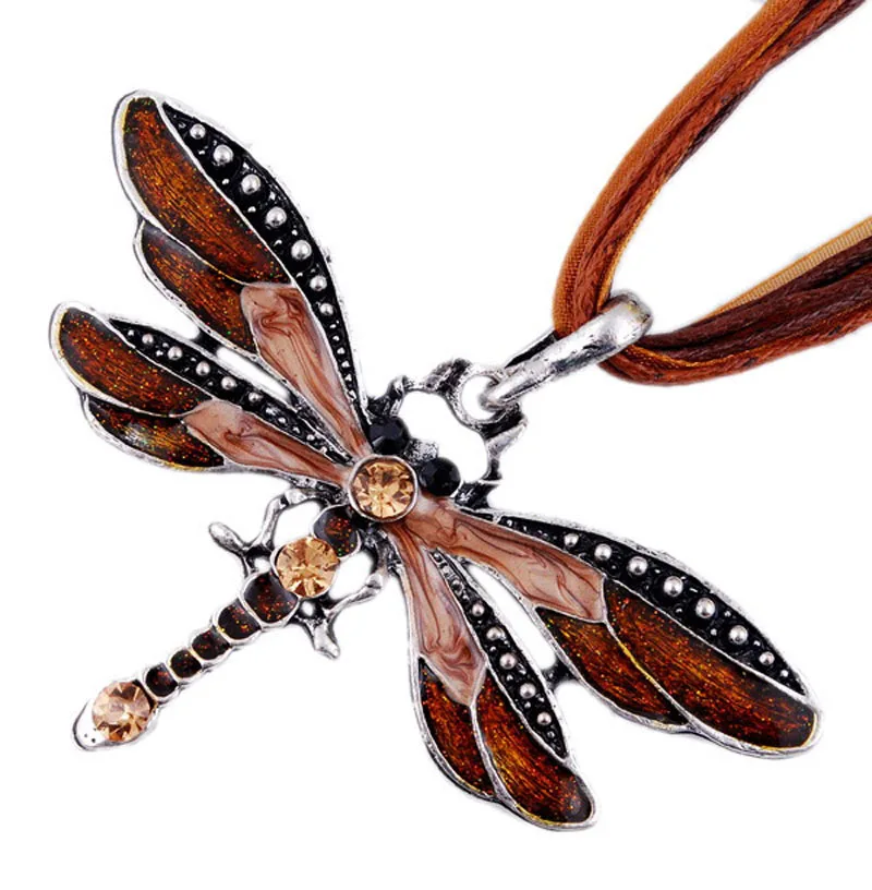 Crystal Dragonfly Pendant Necklace - Image 8