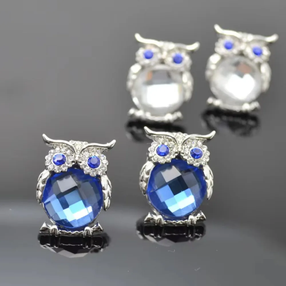 Crystal Owl Pendant Necklace - Image 2