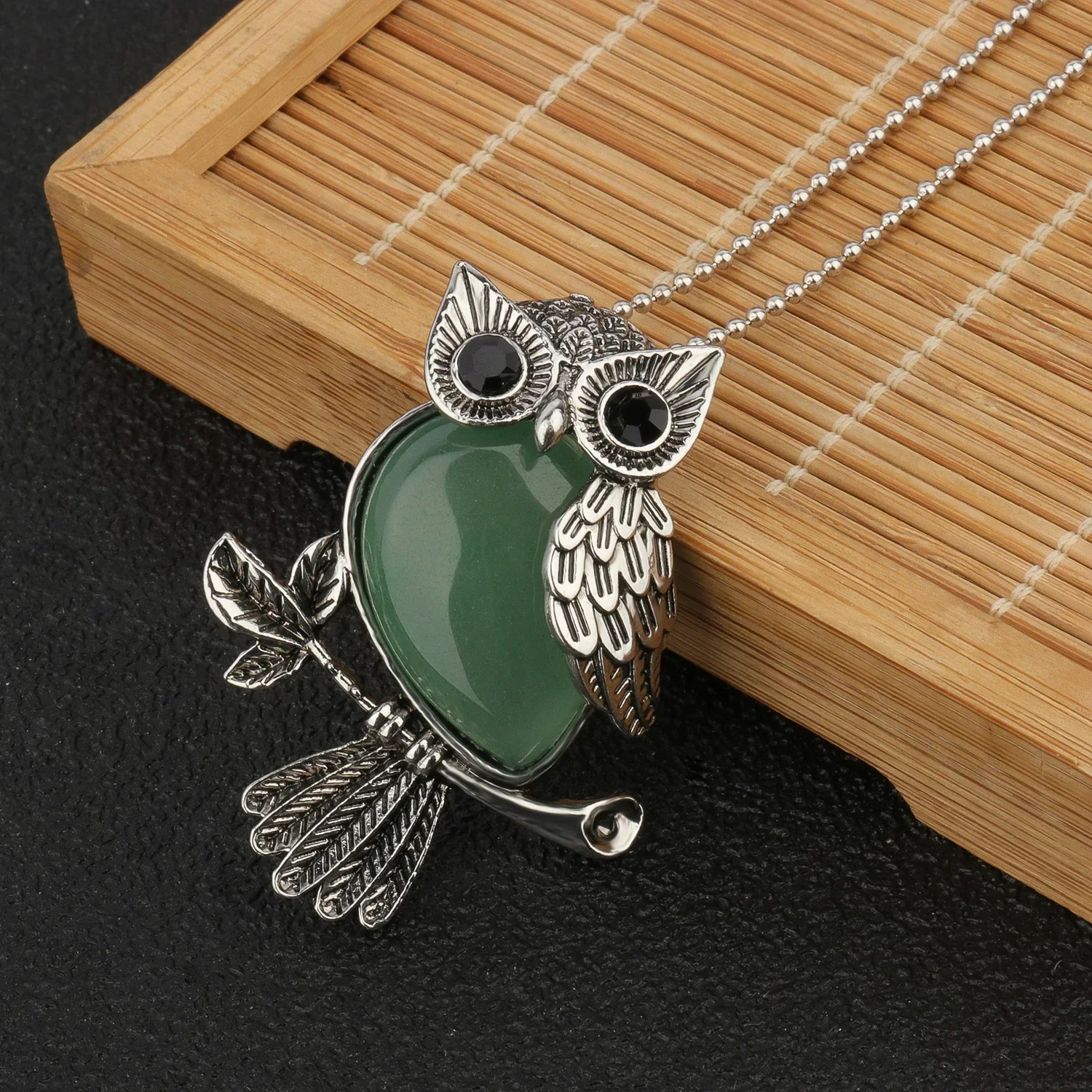 Crystal Owl Wisdom Pendant Necklace - Image 10