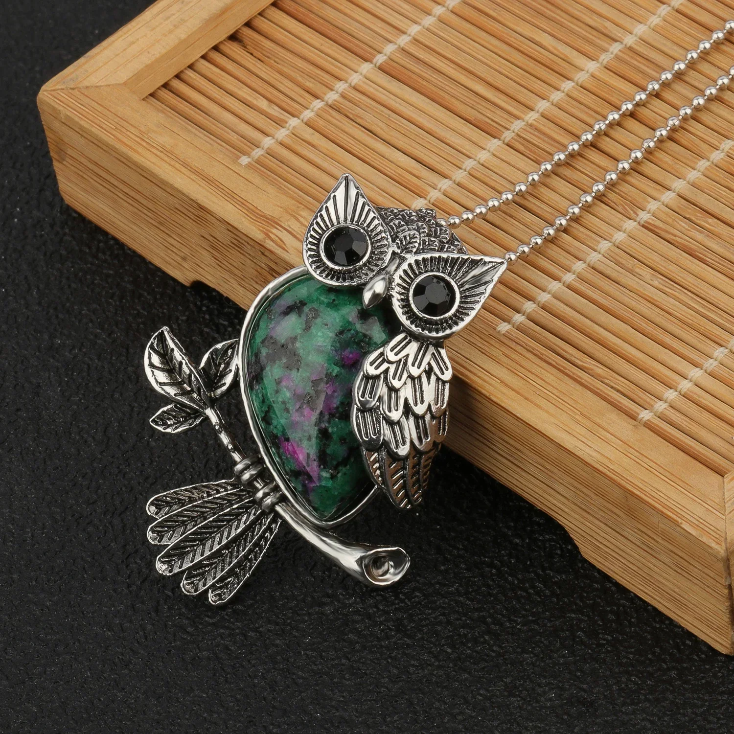 Crystal Owl Wisdom Pendant Necklace - Image 13