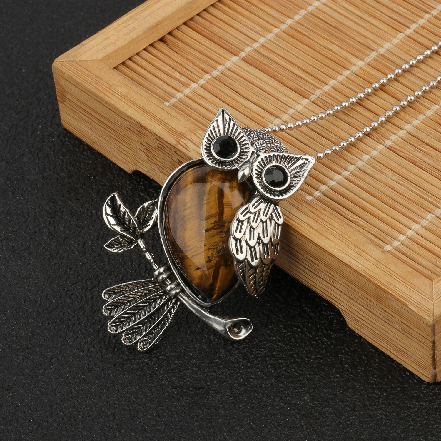 Crystal Owl Wisdom Pendant Necklace - Image 15