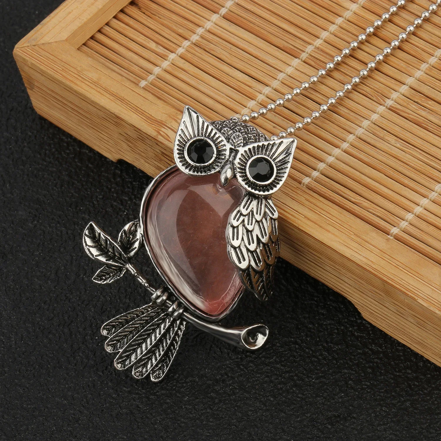 Crystal Owl Wisdom Pendant Necklace - Image 16