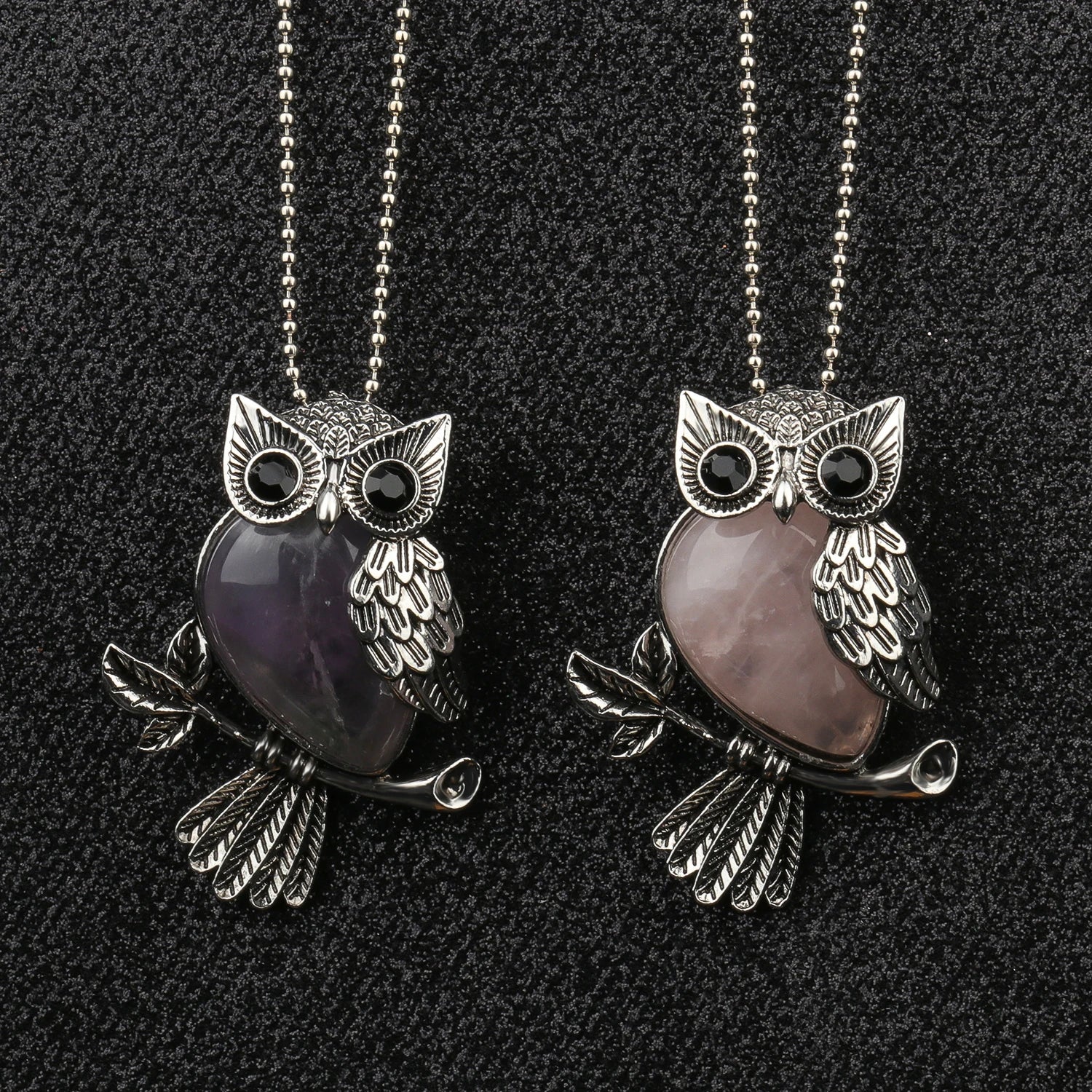Crystal Owl Wisdom Pendant Necklace - Image 3