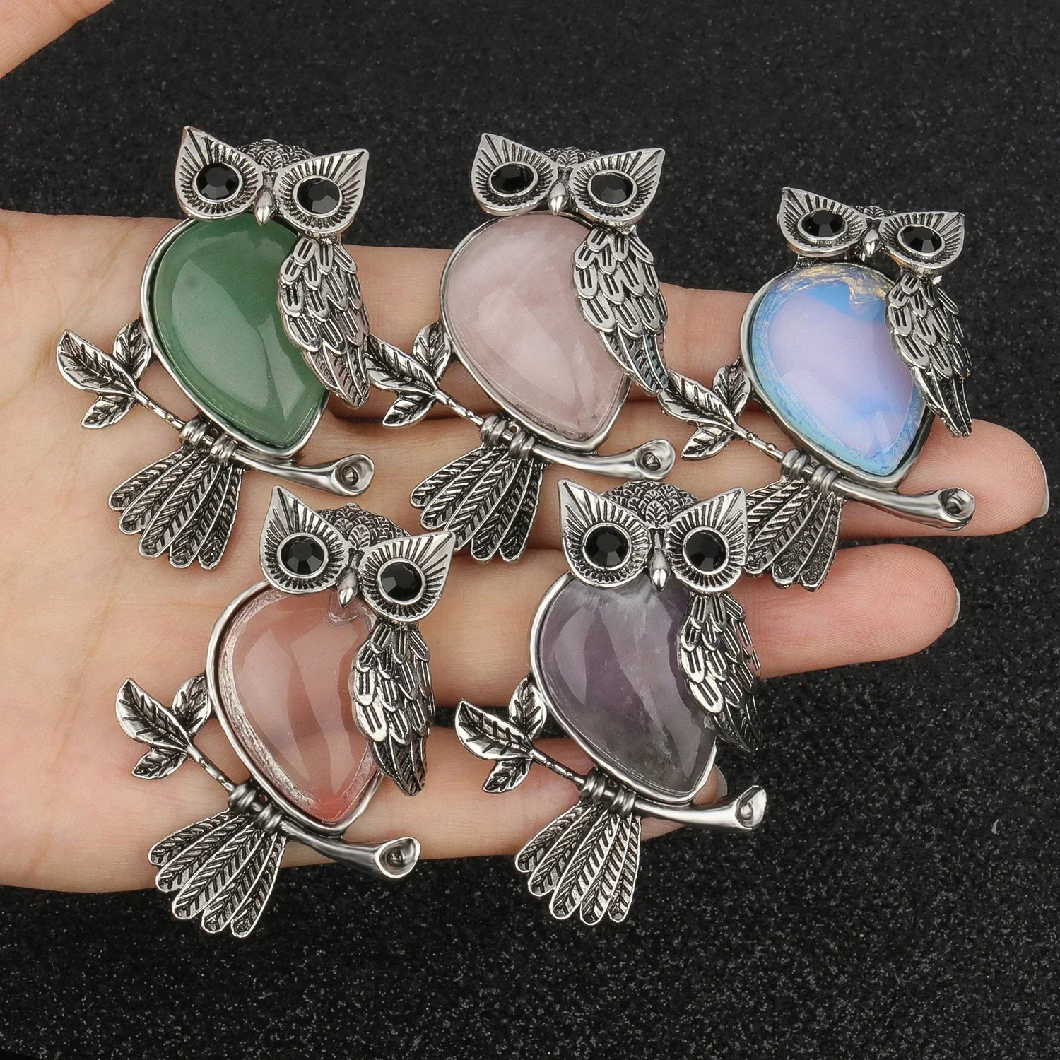 Crystal Owl Wisdom Pendant Necklace - Image 4