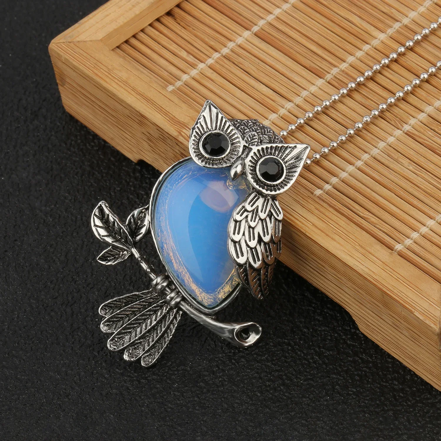 Crystal Owl Wisdom Pendant Necklace - Image 9