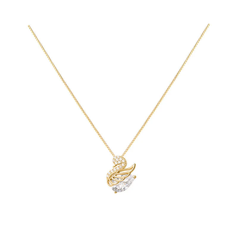 Crystal Swan Necklace - Image 9