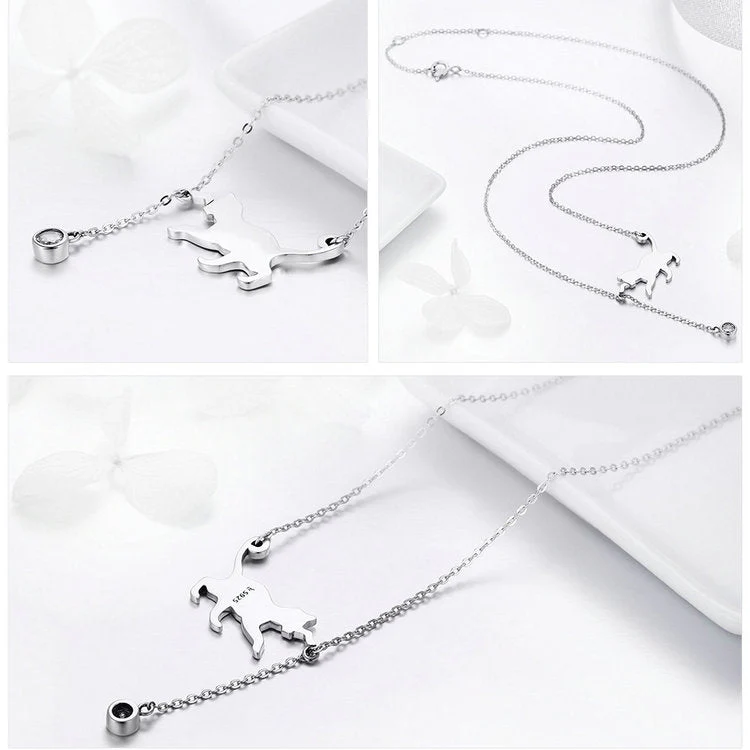 Cute Cat Chain Pendant Necklace - Image 2