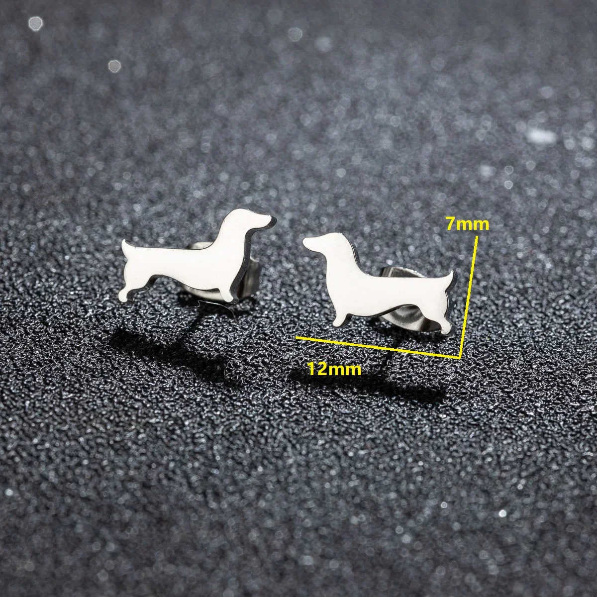Dachshund Stud Earrings - Image 2