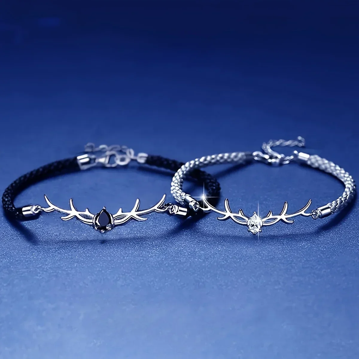 Deer Horn Heart Bracelet with Zircon - Image 4