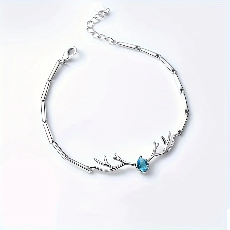 Deer Horn Heart Bracelet with Zircon - Image 6