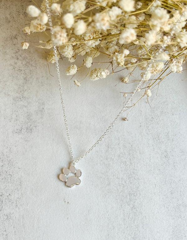 Elegant Silver Paw Necklace – Stainless Steel - Image 3