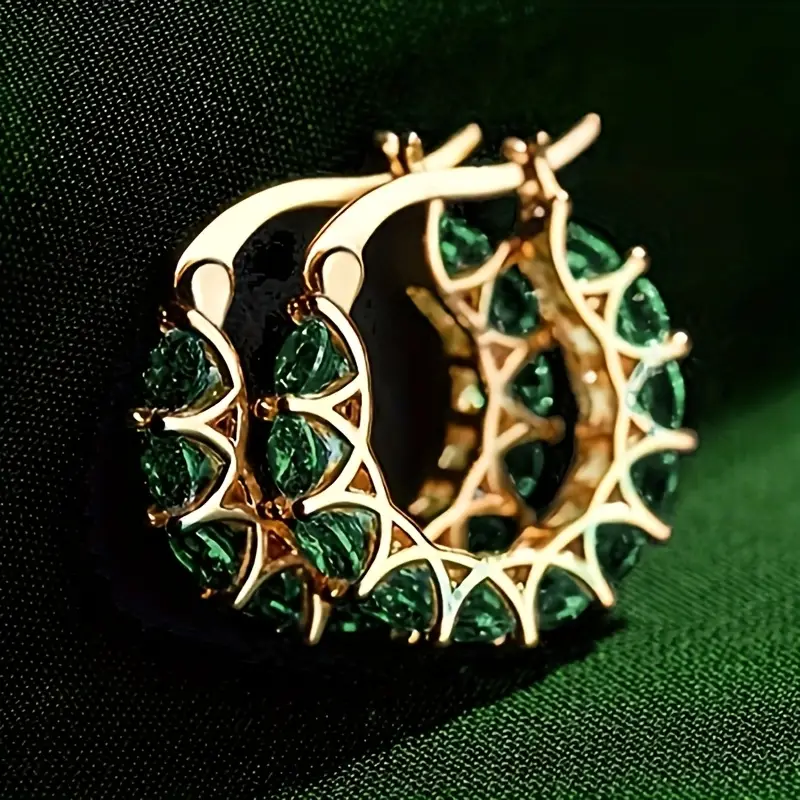 Elena Marlowe Hoop Earrings | White Gold - Image 3