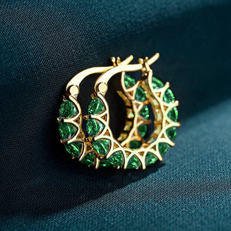 Elena Marlowe Hoop Earrings | White Gold - Image 4