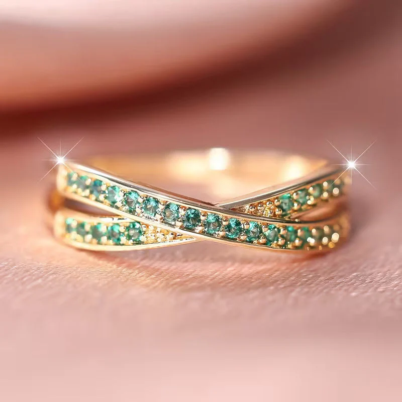Emerald Flow Ring | Gold - Image 2
