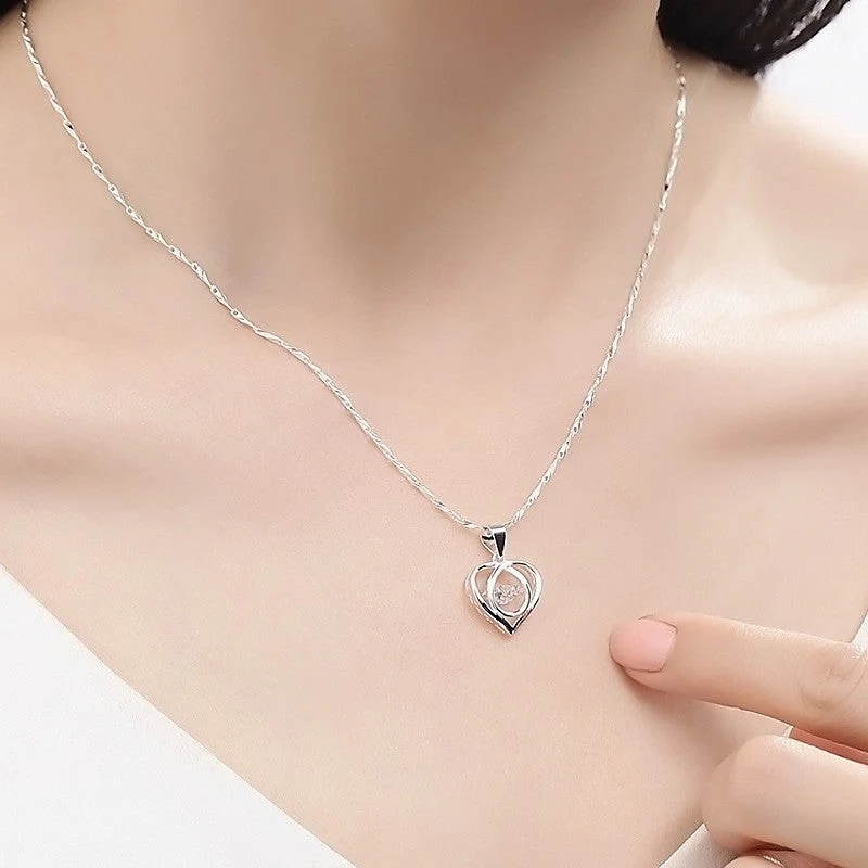 Enmity Heart Necklace with Zirconia - Image 2