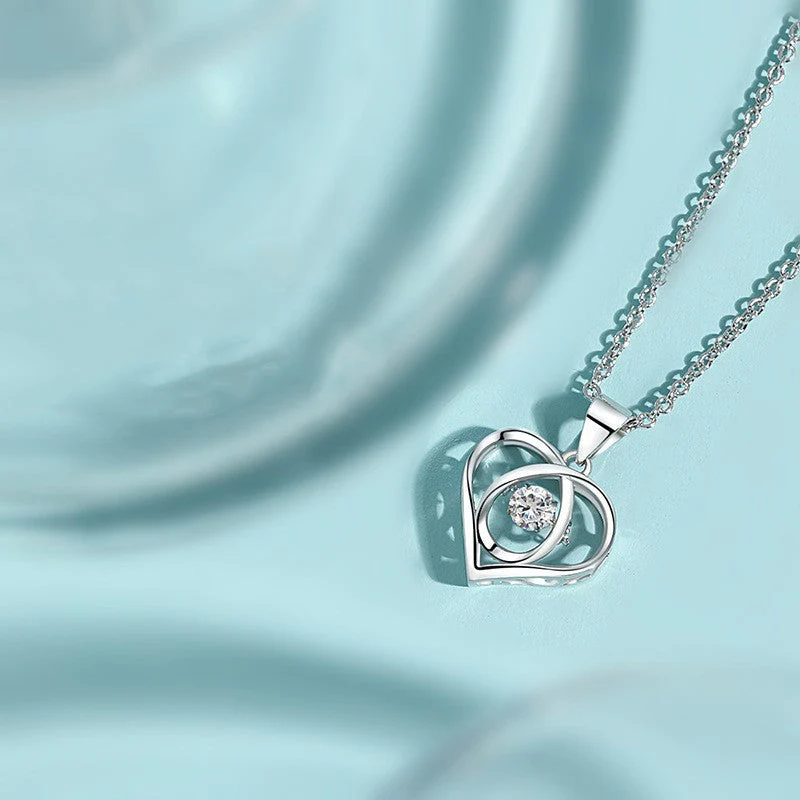 Enmity Heart Necklace with Zirconia - Image 3