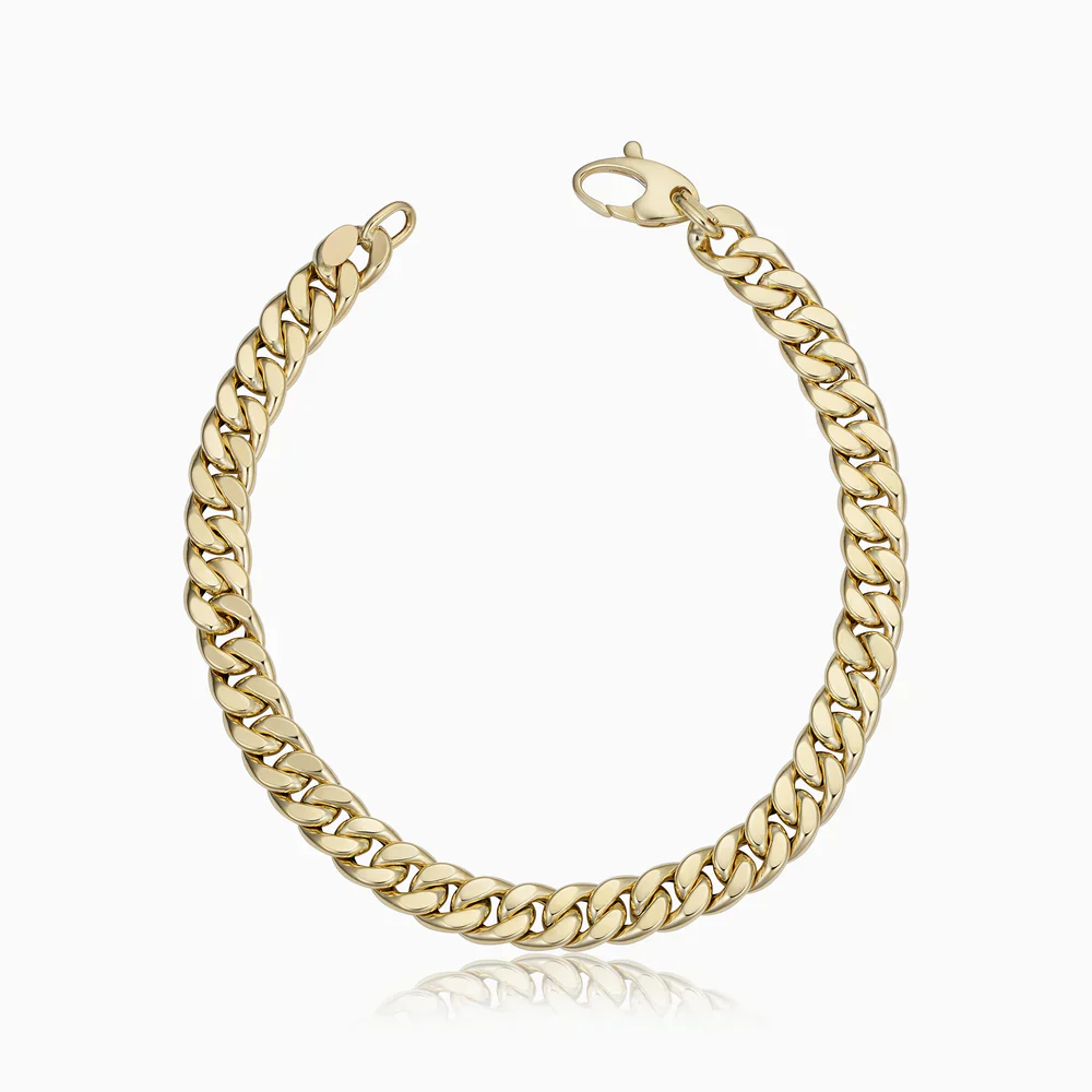 Estate Cuban Bracelet | White Gold - Image 5