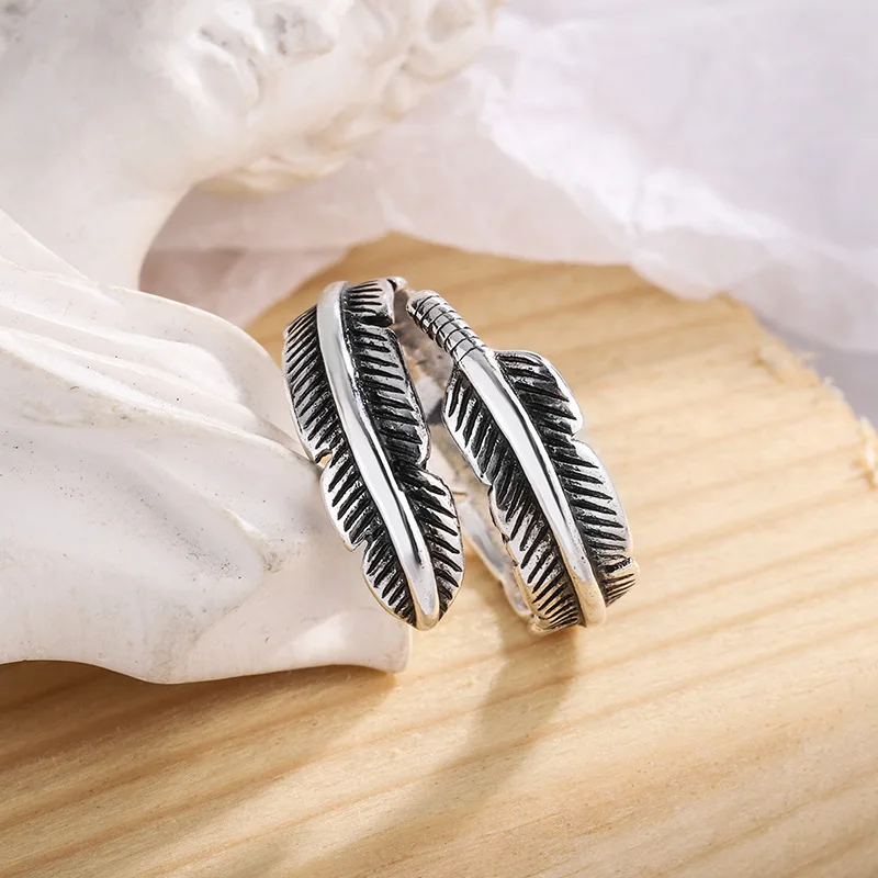 Feather From An Angel - Adjustable Memorial Ring - Image 5