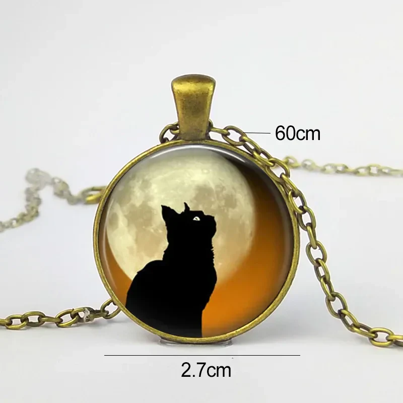 Forest Spirit Animal Glass Pendant Necklace - Image 2