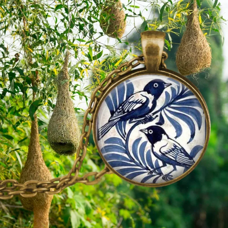 Forest Spirit Animal Glass Pendant Necklace - Image 4