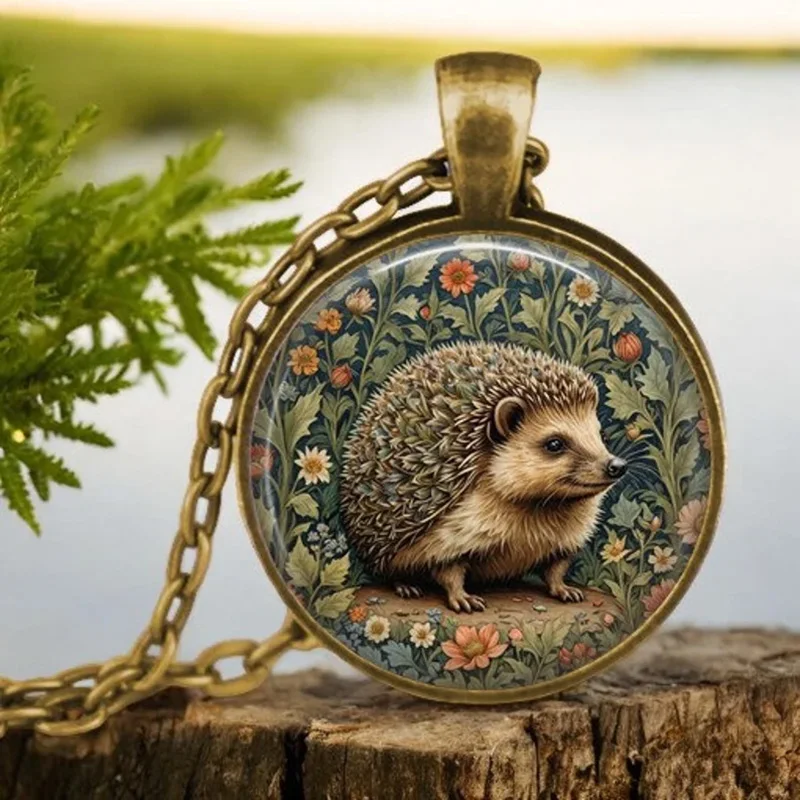Forest Spirit Animal Glass Pendant Necklace - Image 8