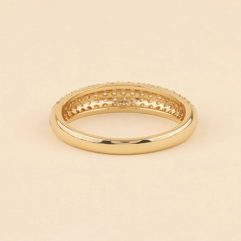 Gold Crystal Dome Ring - Image 2