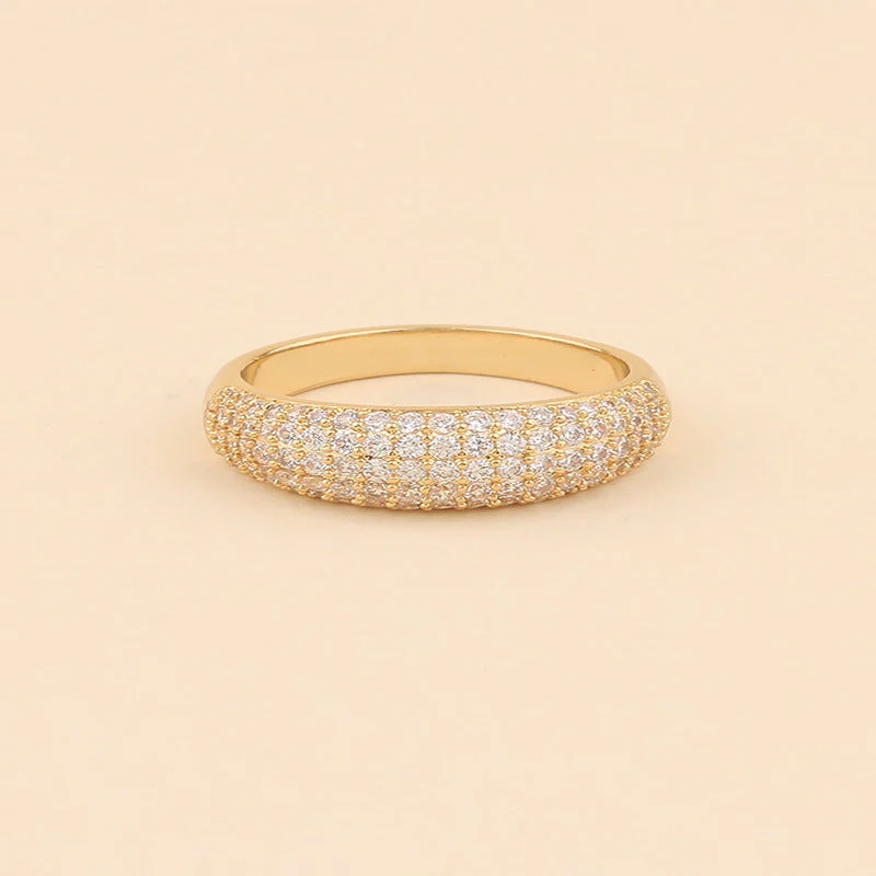 Gold Crystal Dome Ring - Image 4