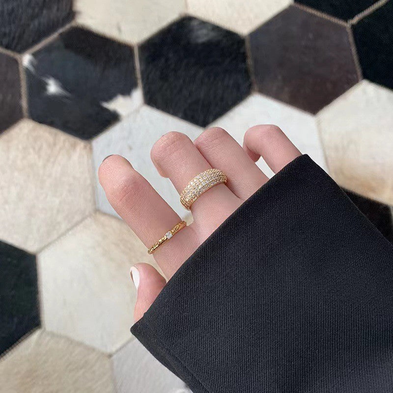 Gold Crystal Dome Ring - Image 5
