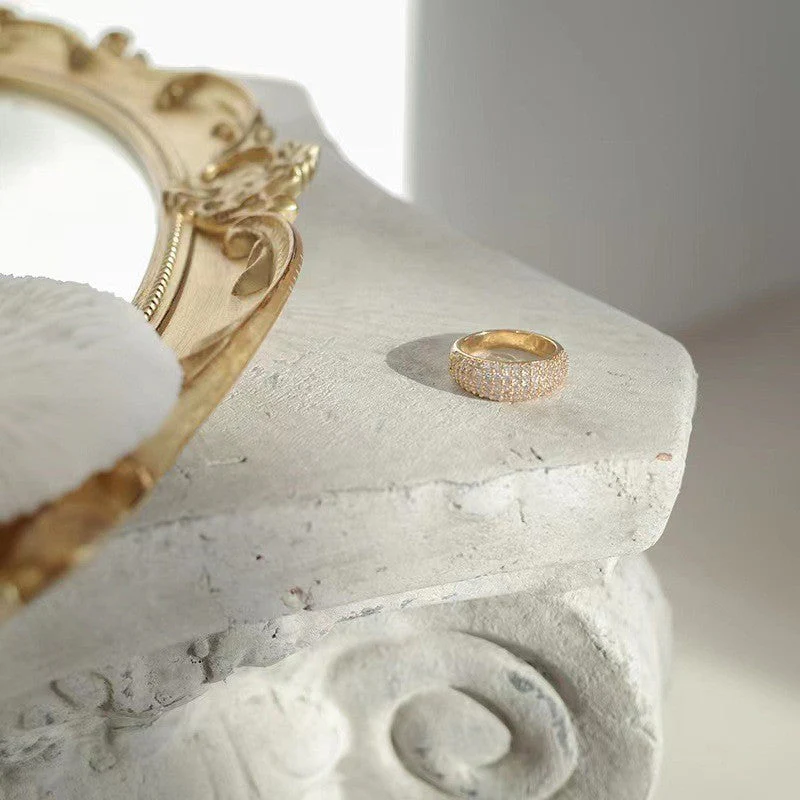 Gold Crystal Dome Ring - Image 6