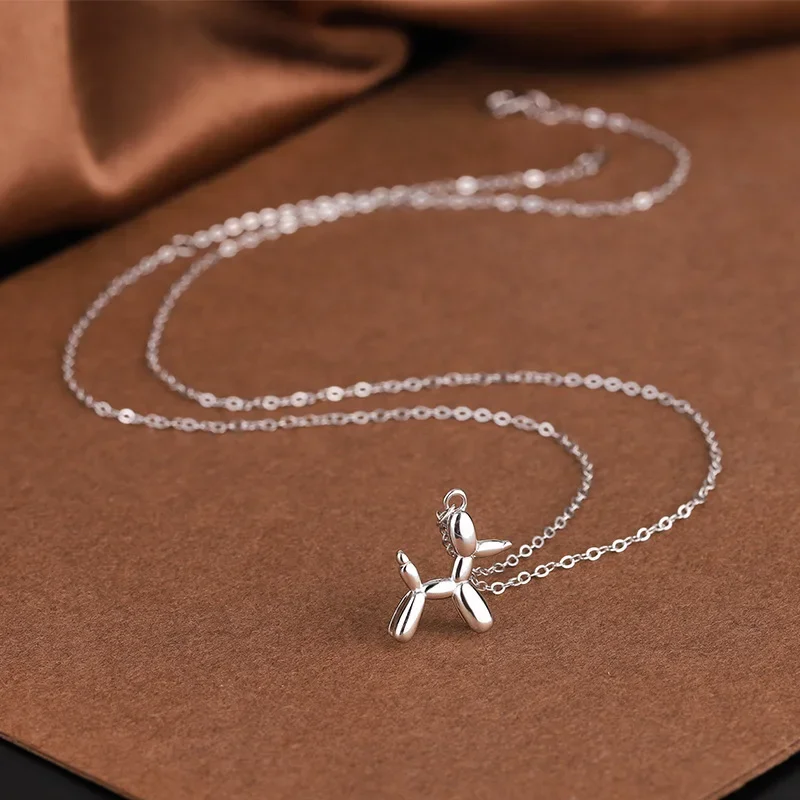 Gold-Tone Balloon Dog Pendant Necklace - Image 3