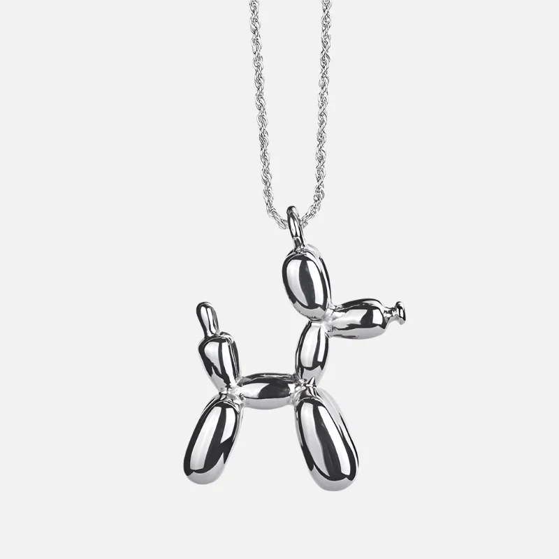 Gold-Tone Balloon Dog Pendant Necklace - Image 6