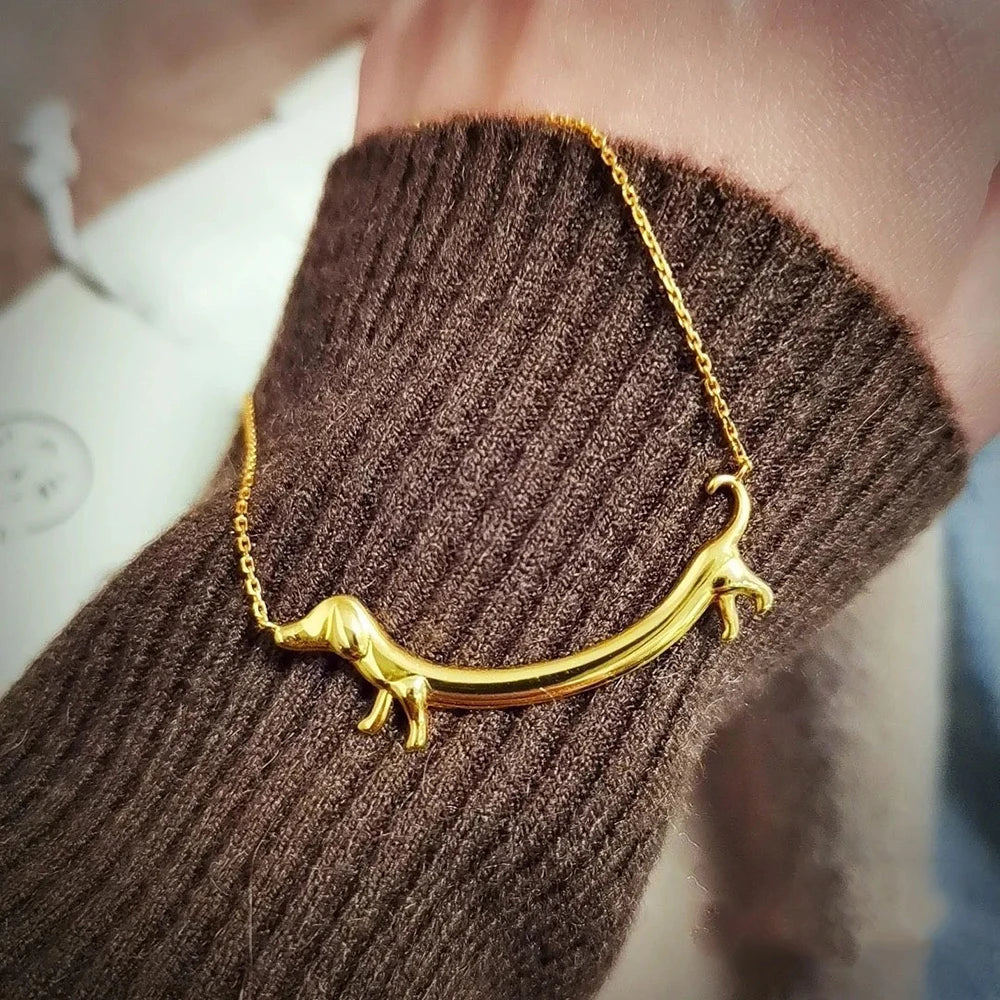 Gold-Tone Dachshund Necklace - Image 2