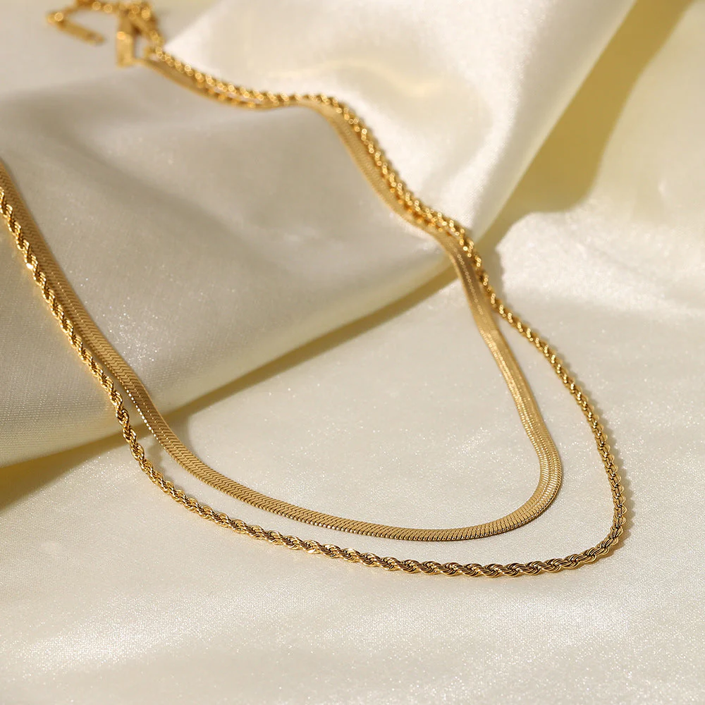 Hailey Layered Necklace - Image 2